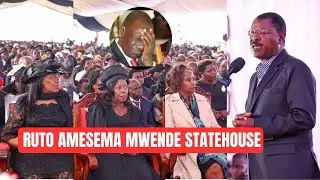 RUTO ATAMALIZA SHIDA ZENU!!MOURNERS AFTER WETANGULA BEG JIRONGO`S WIVES TO GO TO THE STATEHOUSE
