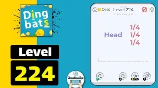 Dingbats Level 224 Head 1/4 Walkthrough