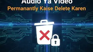 File Se Delete Kiya Gaya Audio Ya Video Permanently Kaise Delete Karen blind user 