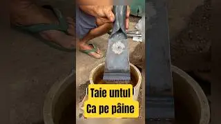 Lama care taie OȚELUL ca pe UNT! 🧈🔪 #satisfying #shorts