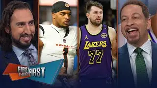 Ja&rsquo;Marr Chase & Tee Higgins re-sign, Is Luka Doncic back to his old self? | FIRST THINGS FIRST