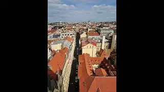 @BlazingBaldie with views from Novoměstsk&aacute; radnice in Prague.