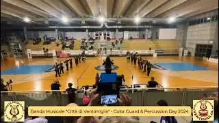 Banda musicale Città di Ventimiglia - esibizione Colour guard & Percussion Day 2024
