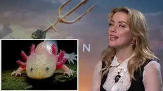 Amber Heard and Patrick Wilson play sea creatures trivia