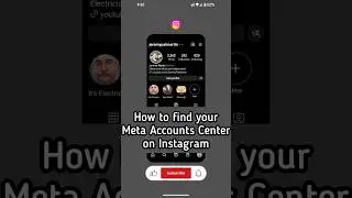 How to find your Meta Accounts Center on Instagram