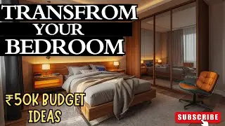 ₹50,000 में Luxury Bedroom Makeover 💫 | Craftatoz #homeorganization