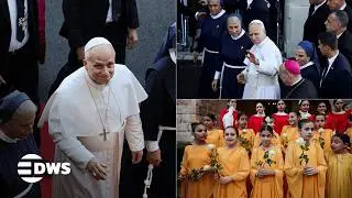 GRAND WELCOME: Pope Leo Receives Grand Welcome at De La Croix Hospital | Beirut Visit | AK1Z