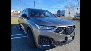 2025 Acura MDX SH-AWD A-Spec ADV Liquid Carbon M / Red: Lease in NYC, NJ, CT