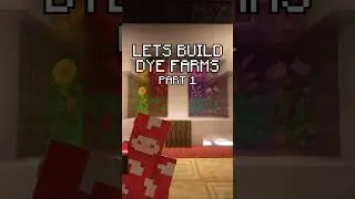 Building Dye Farms in #minecraft #minecraftbuilding Check out the full build!