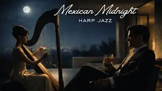 MEXICAN MIDNIGHT HARP JAZZ 🌙🎶 [1 HOUR]1960s Nocturnal Jazz,  Luminous Harp in Late-Night Mexico City