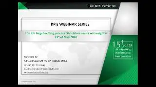 The KPI target-setting process: Should we use or not weights?