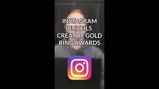 Instagram Unveils Creator Gold Ring Awards #shorts