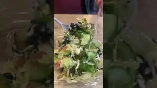 Subway Veggie Delite Salad @youtubecreators #youtubehighfive