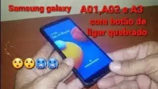 Como ligar galaxy a01 com o botão de ligar (Power) quebrado