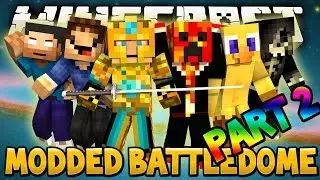 Minecraft Mods Balkans Weapons Modded Battledome - CROSSBOW ASSASINATION Part 2 w/ Lachlan & Friends