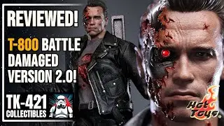Обзор и распаковка поврежденной в бою фигурки T-800 от Hot Toys | DX46 ПОЛНАЯ фигурка Терминатора 2!