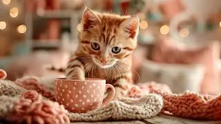 Cute Cat Drinking Tea | Funny Kitty Song for Kids | Roxy TV