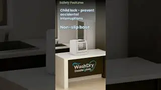 Safety Features of the EUHOMY DW02 Countertop Dishwasher 🔒🍽️  #euhomy  #dishwasher  #kitchen #home