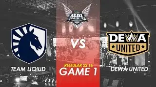 [GAME 1] TEAM LIQUID ID vs DEWA UNITED REGULAR SEASON | MPL ID S16 TLID vs DEWA