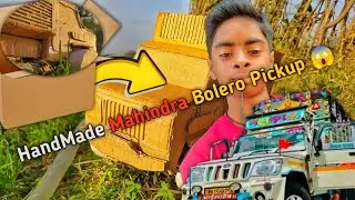 How To Make Mahindra Bolero Pick-up With Cardboard | Homemade| DIY | #P.R MODEL MAKER 