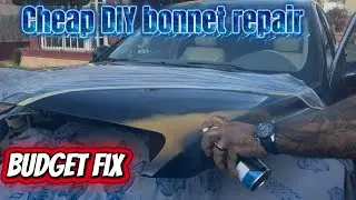 Fixing my car bonnet at home for cheap 