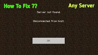 🛠 How to Solve &ldquo;Server Not Found&rdquo; Error in Minecraft