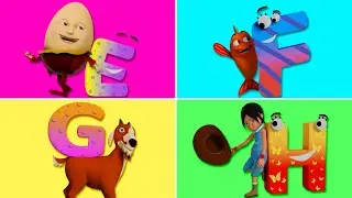A B C Songs | Learn Letters E F G H | Nursery Rhymes & Kids Songs | RoboGenie