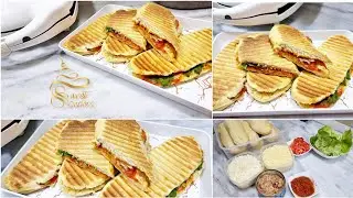 أسهل طريقة لعمل خبز البانينى في البيت /pain panini à la maison