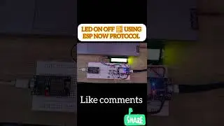 LED ON OFF 📴 using ESP NOW PROTOCOL in ESP 32 & ESP8266, #esp32 #proteus #altium #esp8266  #easyeda