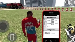 Will train survive 💥💥 Impossible mission Train vs sticky bomb (New Update) #indianbikedriving3d