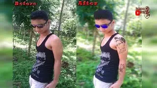 advanced Photoshop Tutorial  | How To Add blur & bokeh effects & spike hair