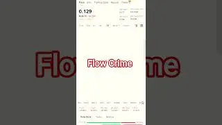 Flow Crime #Flow #flowusdt #flowusd