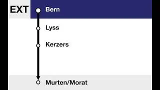 BLS Ansage / annonce BLS &bull; EXT (SlowUp!) &bull; Bern &ndash; Lyss &ndash; Kerzers &ndash; Murten/Morat