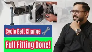Cycle Belt Change & Complete Fitting | Gym Equipment Repair & Maintenance Vlog 2025 🏋️&zwj;♂️🚴 