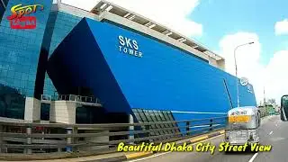 Most Beautiful New Dhaka City Street View | Dhaka Old Airport Road | Travel Around Dhaka Bangladesh
