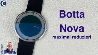 Maximal reduziert: Botta Nova Einzeigeruhr