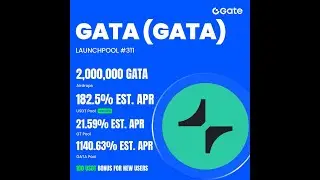 🌟Gate Live Bonus Task -Launchpool(GATA) #gateio #crypto