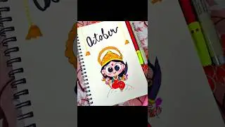 October Bullet Journal theme  #pujo #durgapuja #durgamaa  #navratri #bujo #pujotheme #drawing  #life