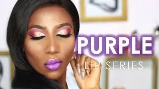 PURPLE LIP TUTORIAL SERIES: LOOK FOUR (GOLD AND PINK CUTCREASE)