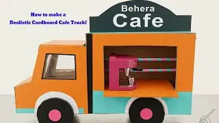 Open cafe design/diy cardboard cafe truck