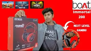 best gaming headset 2021 under 2000 rs💥 boAt immortal 200 gaming headphone unboxing and review