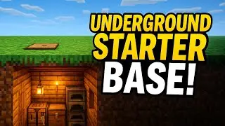 How to Build a Starter Underground Base in Minecraft 🕳️✨ | Full Survival #Minecraft #UndergroundBase