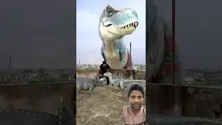 डायनासोर ने एक आदमी को खा गया॥#vfxpark-10m #ytshorts #funny #comedy #dinosaur #jurassicpark ॥