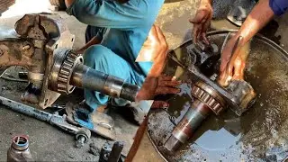 Semi Truck Front Wheel KingPin Bush and Bearing Replacing || How to Replace King Pin Bush & Bearing
