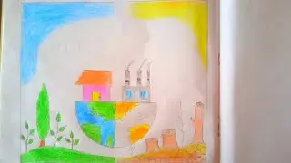 Environment Drawing/Save Environment Drawing/word Environment Poster Drawing/Save Nature Drawing