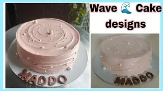 Wave effect cake🌊BEACH WAVE CAKE | Simple and Easy Hacks! Step-by-step guide for beginners#wavecake