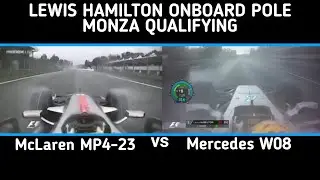 F1 Monza: 2017 Pole vs 2008 Quali.. | Onboard/w Lewis Hamilton | McLaren MP4-23 vs Mercedes W08
