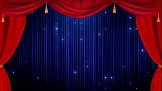 Animated Stage Backdrop | Red and Blue | Concert Event Party Background
