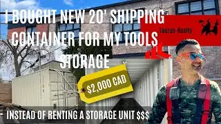 Shipping Container for Tools Storage instead of storage rental to save $$$ | Taurus-Realty