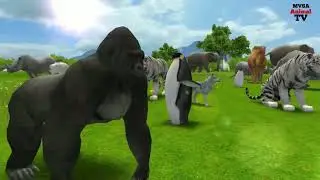 07 African Elephant Vs  Giant Tigers Lion Attack Cow, Buffalo Saved by Woolly Mammoth Vs Tiger 